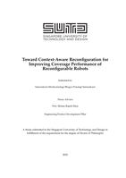 Toward context-aware reconfiguration for improving coverage performance of reconfigurable robots