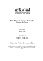 Demolitions to design: a case for circular economy