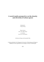 A social media perspective on the density and diversity of urban spaces
