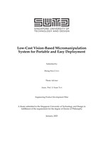 Low-cost vision-based micromanipulation system for portable and easy deployment