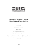Switching in Phase Change Materials and Superlattices