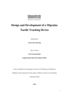 Design and development of a migraine tactile tracking device