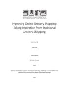 Improving online grocery shopping: taking inspiration from traditional grocery shopping