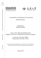 Towards robot aided human evacuation path planning strategy