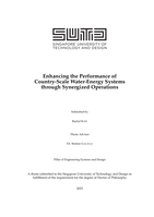 Enhancing the performance of country-scale water-energy systems through synergized operations