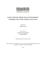 Patient-specific prediction of osteoporotic vertebral fractures: from lab to clinic