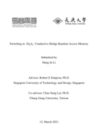 Switching in Sb2S3 conductive bridge random access memory
