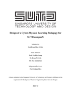 Design of a cyber-physical learning pedagogy for SUTD campusX