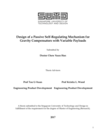 Design of a Passive Self-Regulating Mechanism for Gravity Compensators with Variable Payloads
