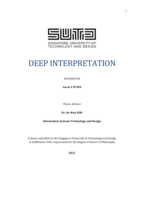 Deep interpretation