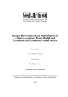 Design, development and optimization of a nature-inspired, multi-modal, and transformable unmanned aerial vehicle