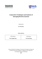 Cooperative techniques and analysis of emerging wireless systems