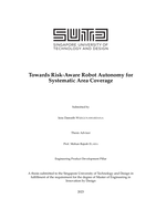 Towards risk-aware robot autonomy for systematic area coverage