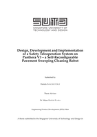 Design, development and implementation of a safety teleoperation system on panthera V3 – a self-reconfigurable pavement sweeping cleaning robot