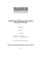 Mobile data offloading with uniform pricing and overlaps