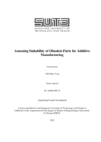 Assessing suitability of obsolete parts for additive manufacturing