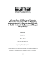 Advance low-field portable magnetic resonance imaging (mri) by applying electromagnetics concepts - contribution to the rf system & the permanent manget array design