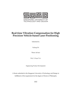 Real-time vibration compensation for high precision vehicle-based laser positioning