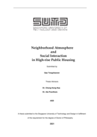 Neighborhood atmosphere and social interaction in high-rise public housing