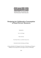 Designing for collaborative consumption of smart devices' resources