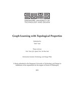 Graph Learning with Topological Properties