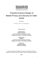 Towards inclusive design of mobile privacy and security for older adults