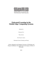 Federated learning in the mobile edge computing systems