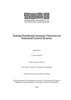 Testing distributed anomaly detectors for industrial control systems