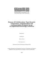 Human-AI Collaboration: Type theoretic composition, conglomeration and communication of intents for an AI-augmented knowledge workforce