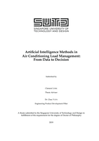 Artifical intelligence methods in air conditioning load management: from data to decision
