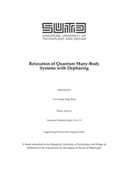 Relaxation of quantum many-body systems with dephasing