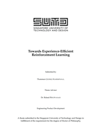 Towards experience-efficient reinforcement learning