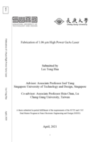 Fabrication of 1.06µm high power GaAs laser