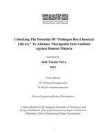 Unlocking the potential of “pathogen box chemical library” to advance therapeutic interventions against human malaria