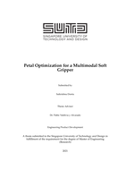 Petal optimization for a multimodal soft gripper