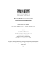 Harnessing mobile-based technologies for caregiving of persons with dementia