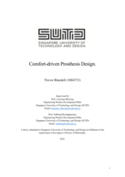 Comfort-driven prosthesis design