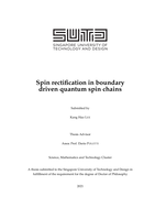 Spin rectification in boundary driven quantum spin chains