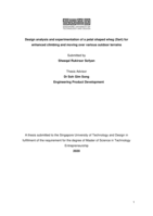 Design analysis and experimentation of a petal shaped wheg (Dart) for enhanced climbing and moving over various outdoor terrains