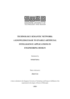 Technology Semantic Network: A Knowledge Base to Enable Artificial Intelligence Applications in Engineering Design