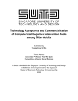 Technology acceptance and commercialisation of computerized cognitive intervention tools among older adults
