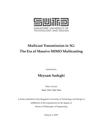Multicast Transmission in 5G: The Era of Massive MIMO Multicasting