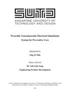 Wearable neuromuscular electrical stimulation system for preventive care