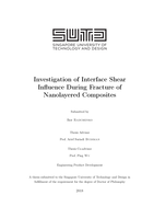 Investigation of Interface Shear Influence During Fracture of Nanolayered Composites
