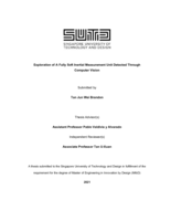 Exploration of a fully soft inertial measurement unit detected through computer vision