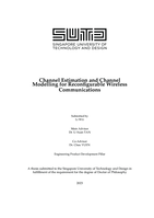 Channel estimation and channel modelling for reconfigurable wireless communications