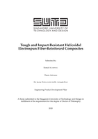Tough and impact-resistant helicoidal electrospun fiber-reinforced composites