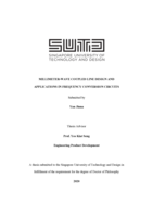 Millimeter-Wave Coupled Line Design and Applications in Frequency Conversion Circuits