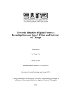 Towards effective digital forensic investigations on smart cities and Internet of Things