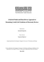 A hybrid model and data-driven approach to remaining useful life prediction of electronic devices